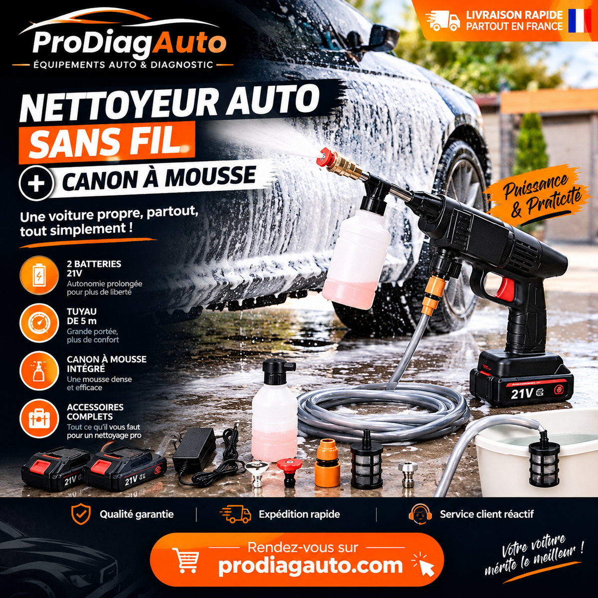 Kit Découverte : Nettoyeur + Brosses