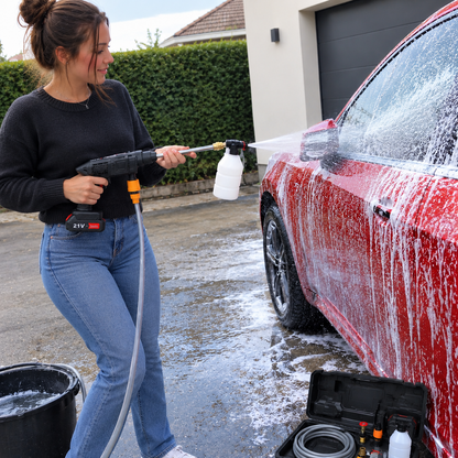 Nettoyeur haute pression sans fil ProDiagAuto pour laver sa voiture sans prise ni tuyau