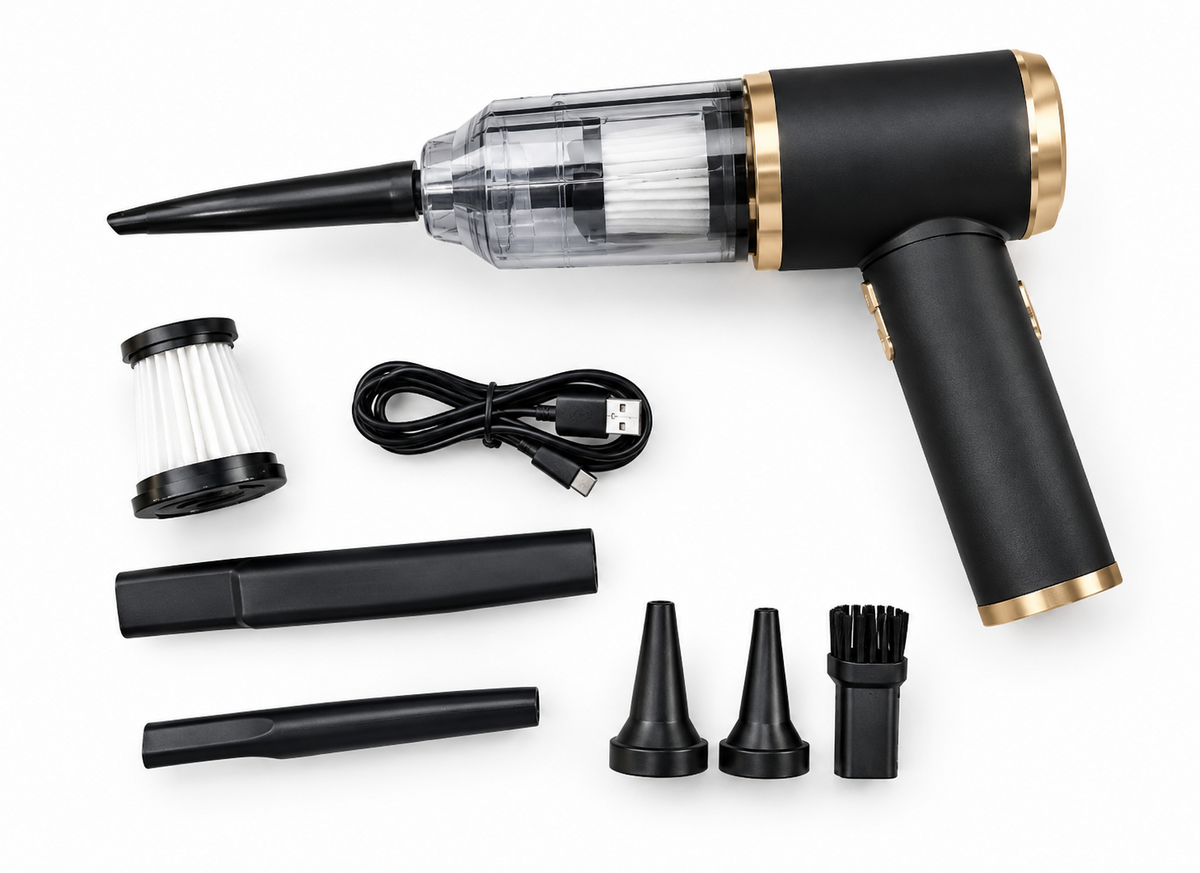 Aspirateur voiture sans fil 4 en 1 rechargeable USB